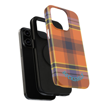 Orange Sickle Plaid  Phone Case for Apple