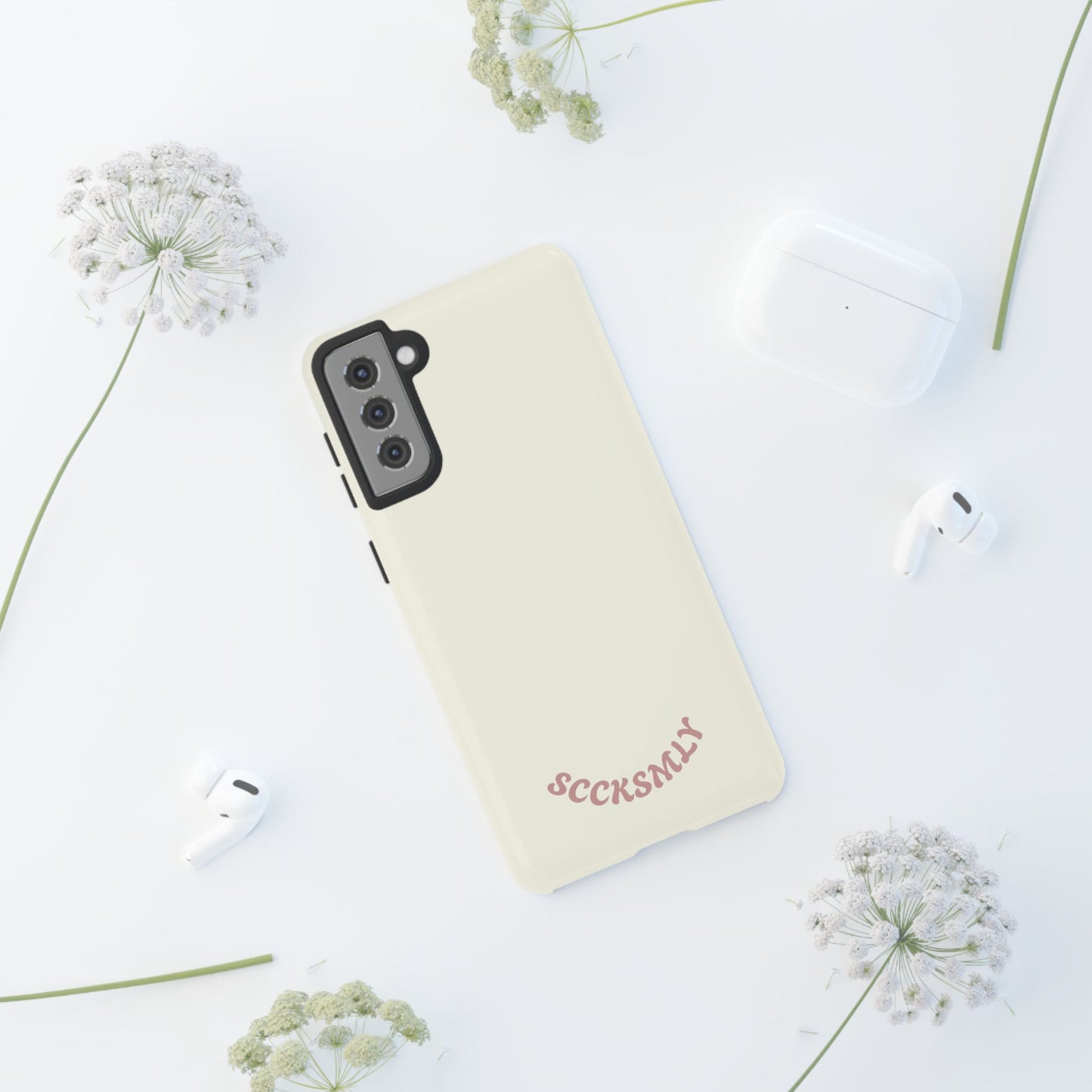 Sweet Oat Milk Tough Phone Case for Samsung