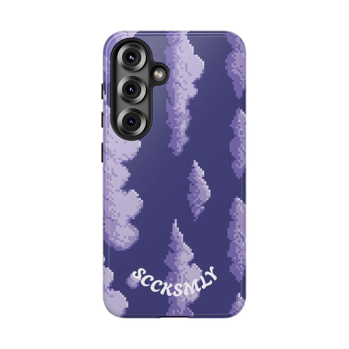 Lilac Pixel Cloud Tough Phone Case for Samsung