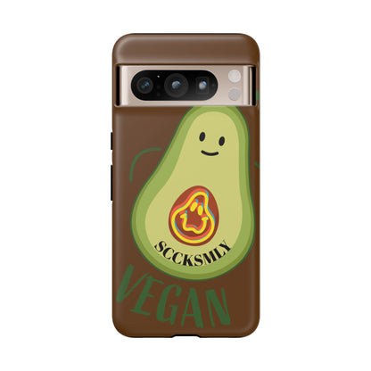 Playful Vegan Avocado Phone Case for Google Pixel