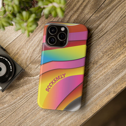 Modern Retro Rainbow Phone Case for Apple