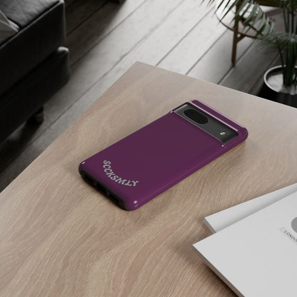 SOLID Amethyst Matte Tough Phone Case for Google Pixel