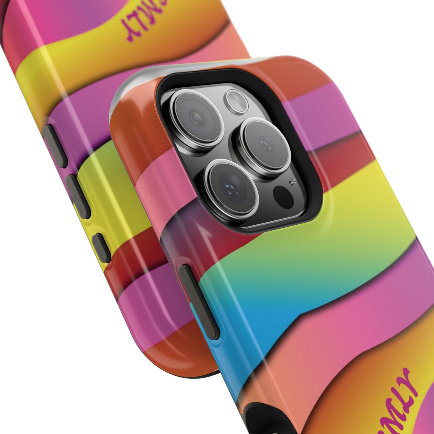 Modern Retro Rainbow Phone Case for "IOS or Apple"