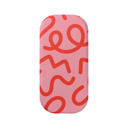 Clickit Red Candy Swirls Phone Stand