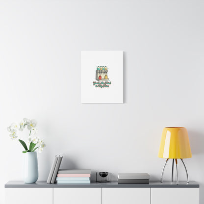 You’re the Fried to My Fries Canvas | Retro Diner Matchbook, Pantry Label Art
