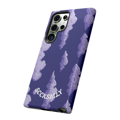 Lilac Pixel Cloud Tough Phone Case for Samsung