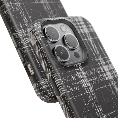 Smoky Grungy Plaid Phone Case for Apple