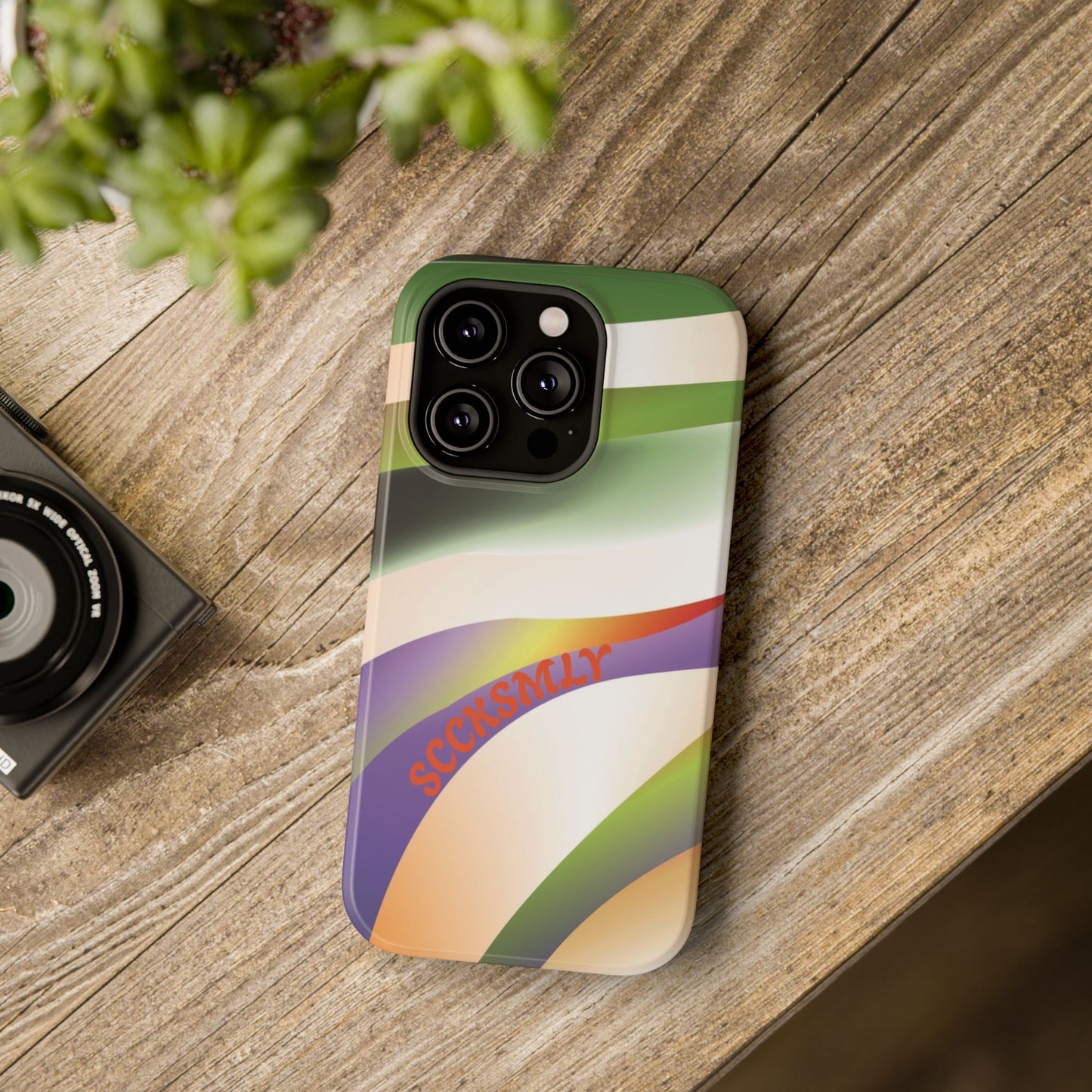 Green Waves Phone Case for Apple