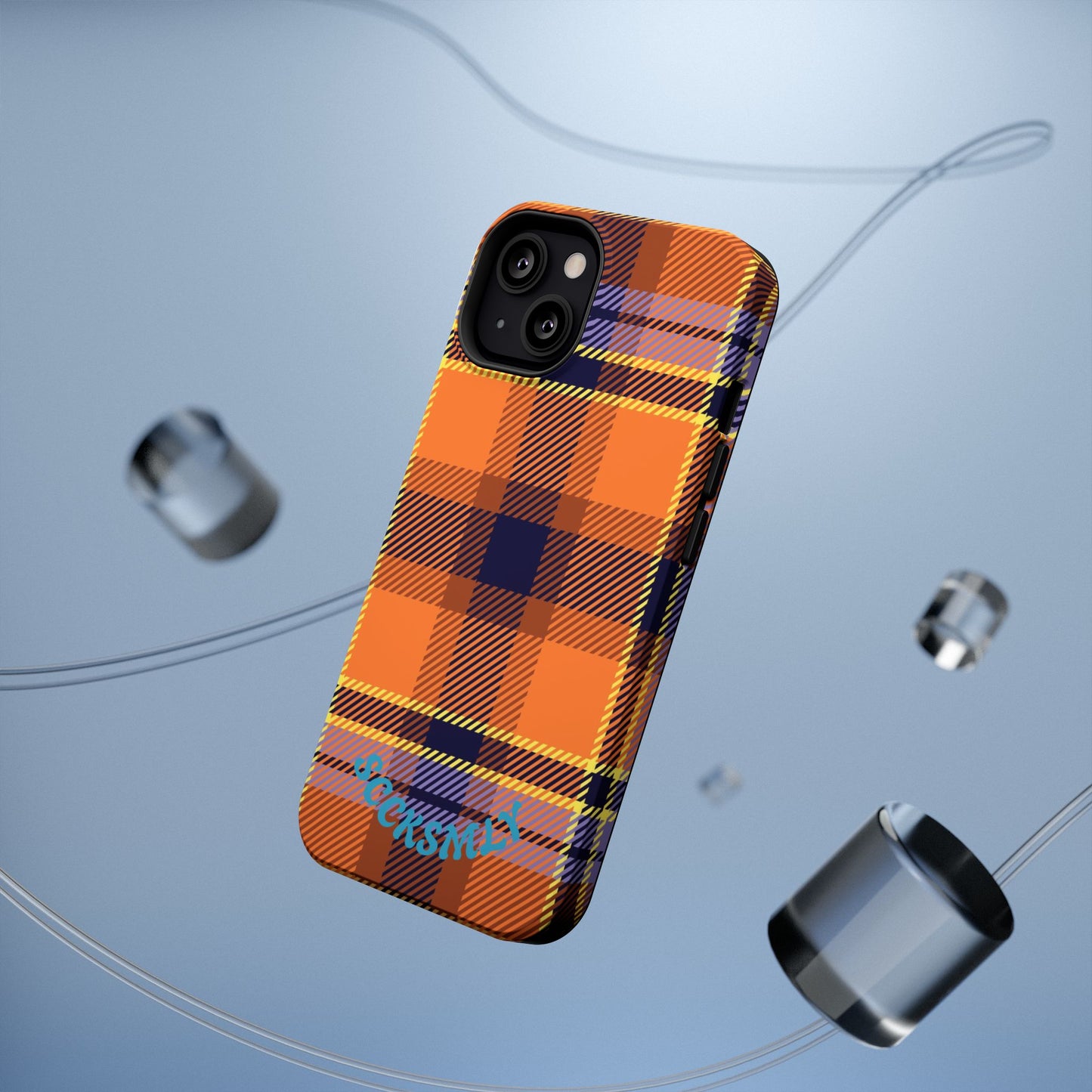Orange Sickle Plaid  Phone Case for Apple