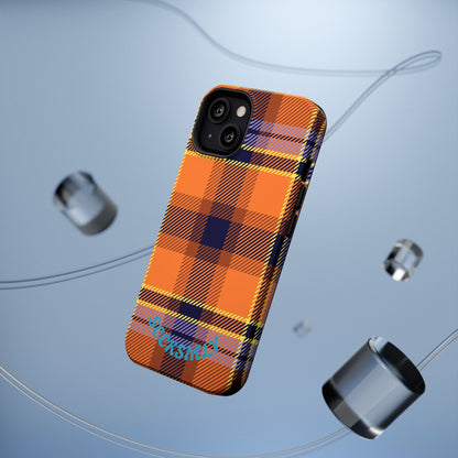 Orange Sickle Plaid  Phone Case for Apple
