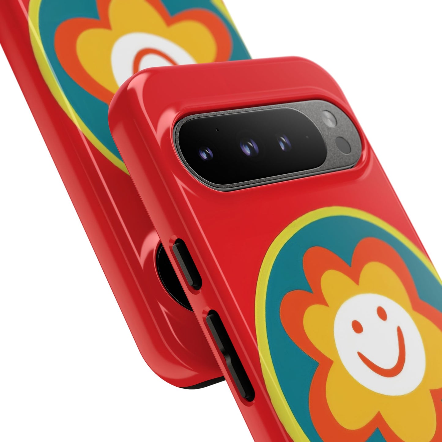 Red "SUNSHINE SMILE" Tough Phone Case for Google Pixel