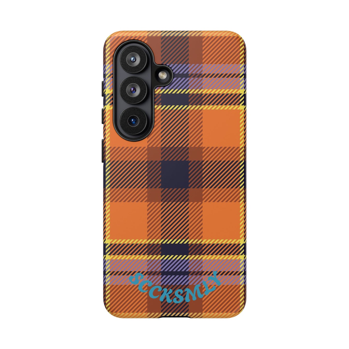Orange Sickle Plaid Phone Case for Samsung
