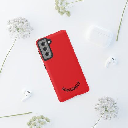 SOLID Screaming Red Tough Case for Samsung