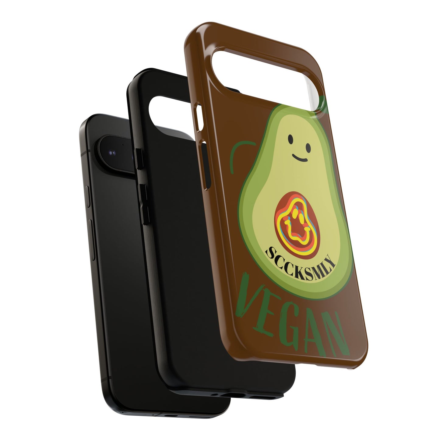 "Google Pixel" Playful Vegan Avocado Phone Case - Tough, Durable Protection with a Fun Design