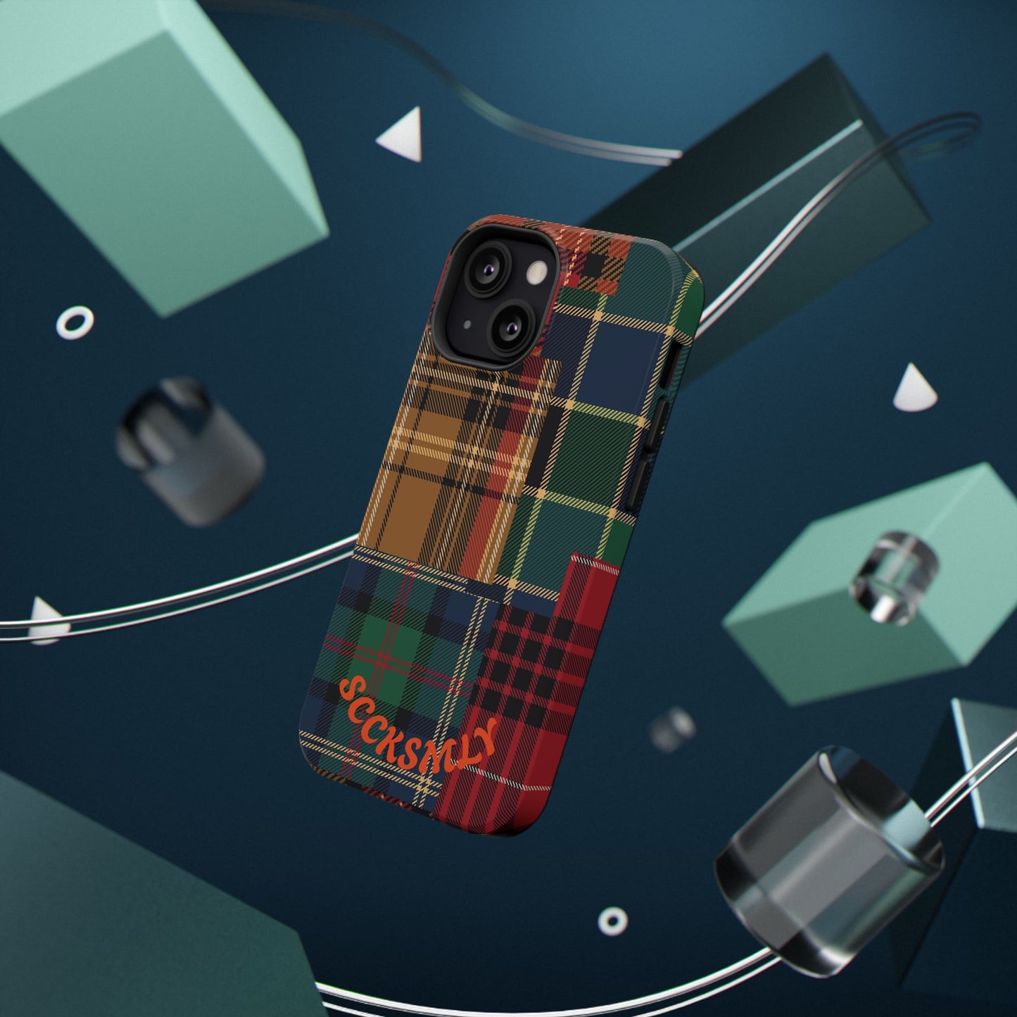 Heritage Hues Patchwork Tough Phone Case for Apple