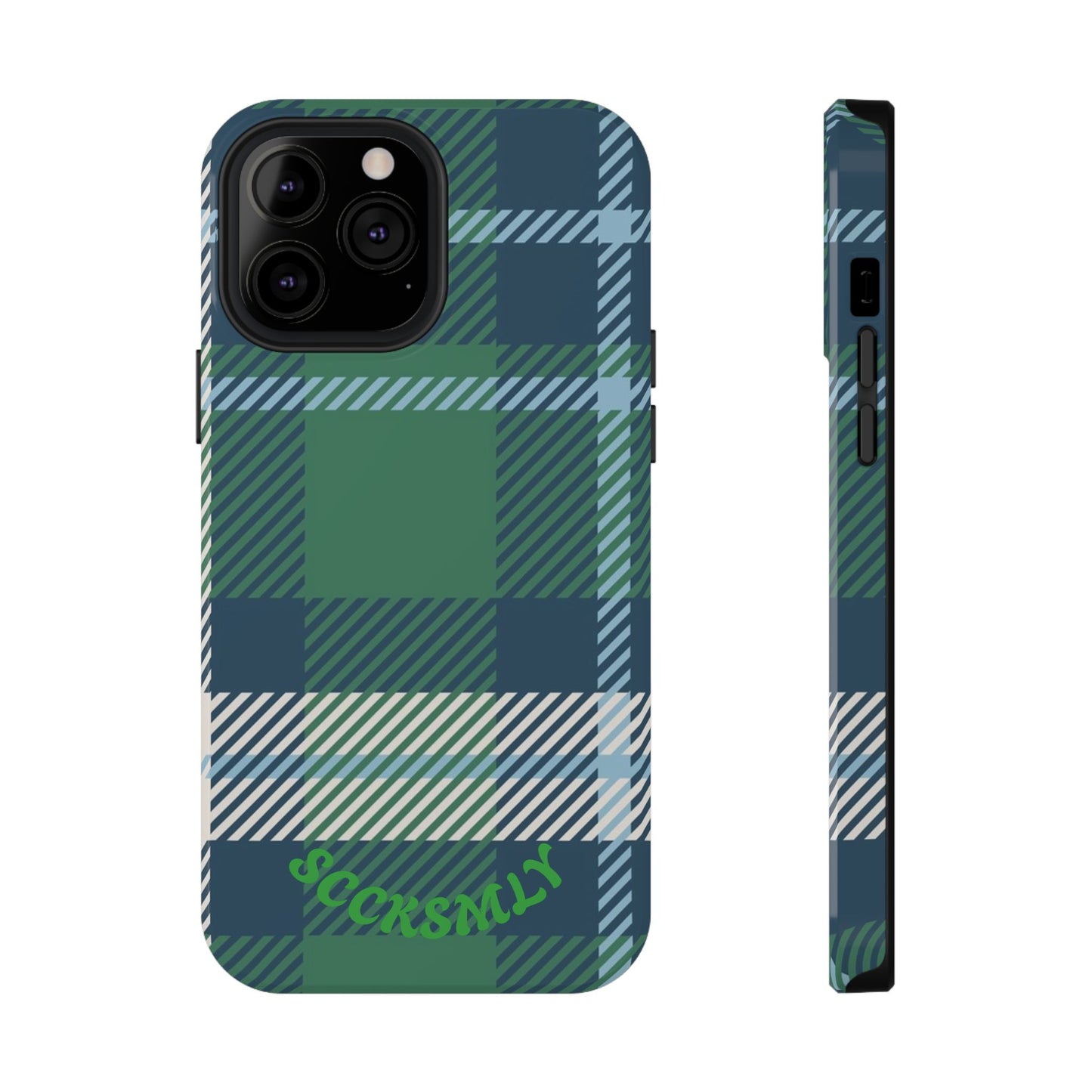 Earth and Sky Plaid Phone Case for Apple