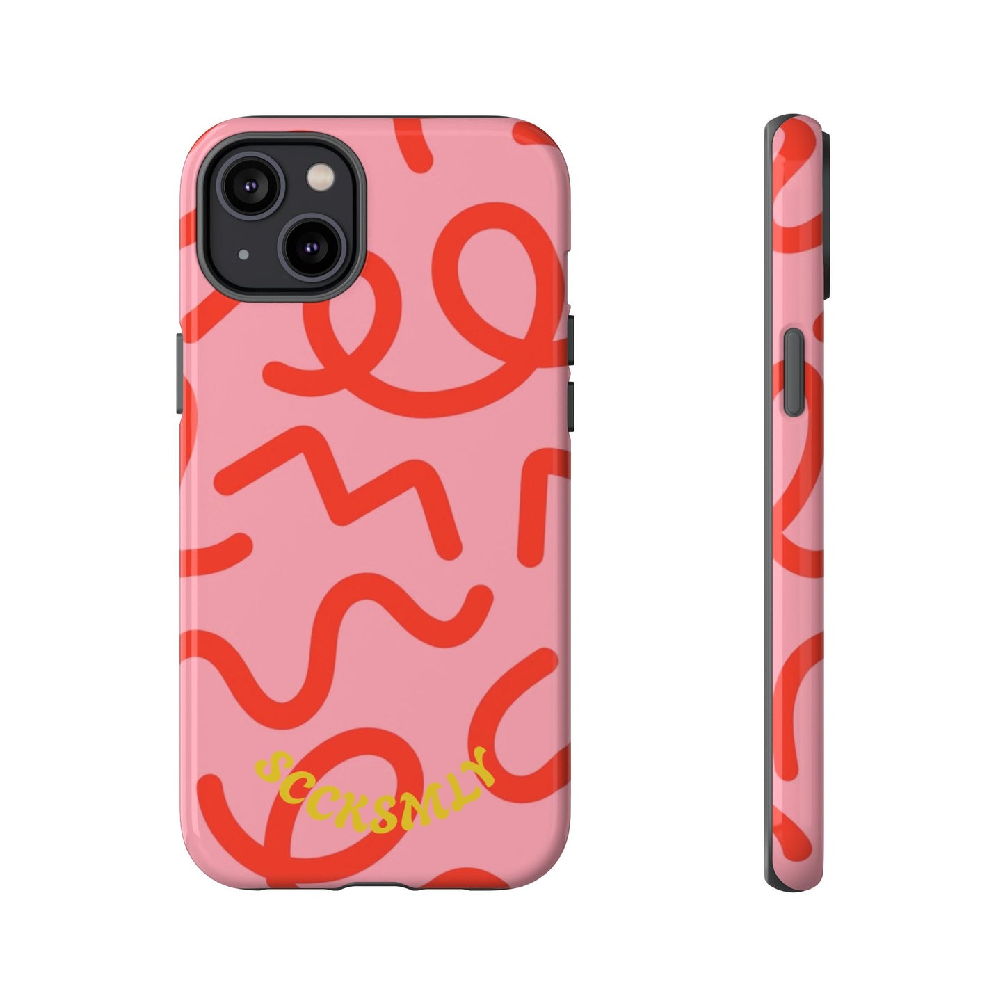 Red Candy Swirls Tough Case for Apple