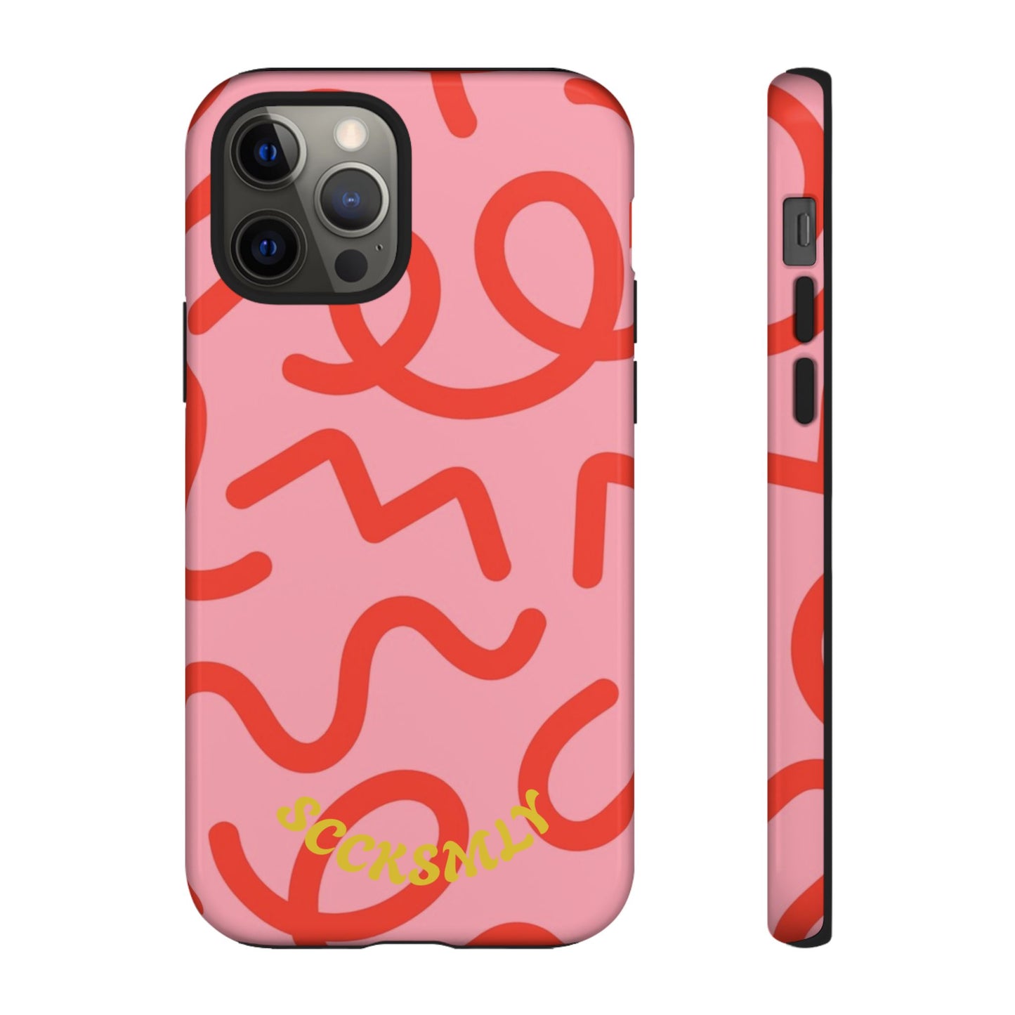 Red Candy Swirls Tough Case for Apple
