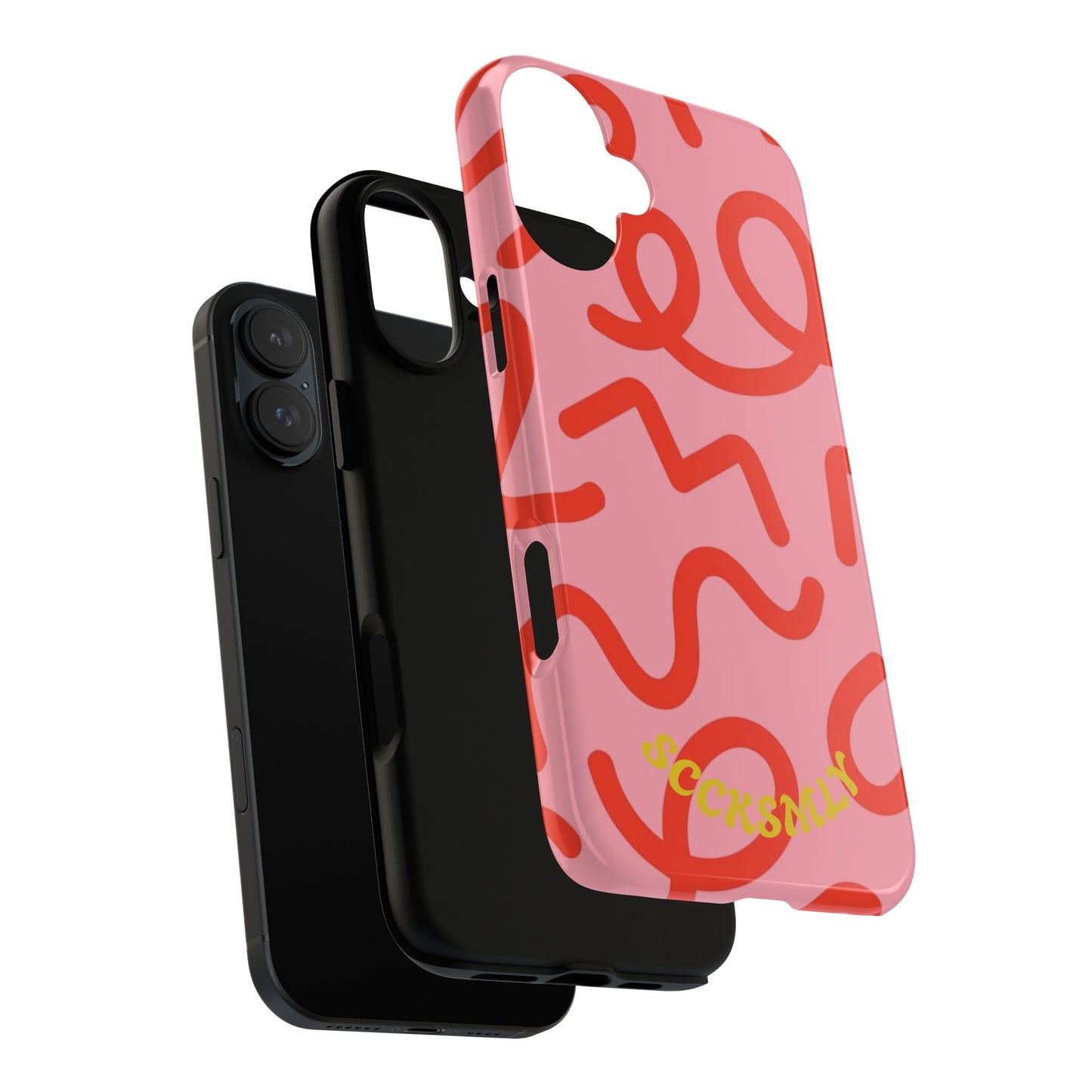 Red Candy Swirls Tough Case for Apple