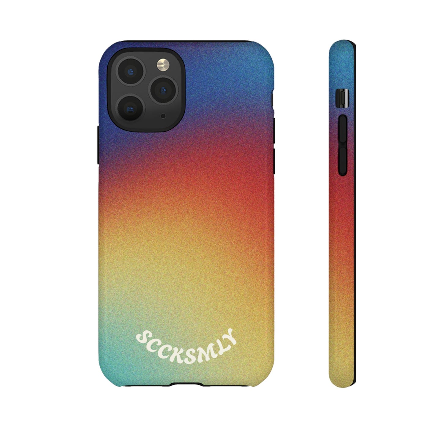 Faded Sunset Aura Tough Phone Case for Apple