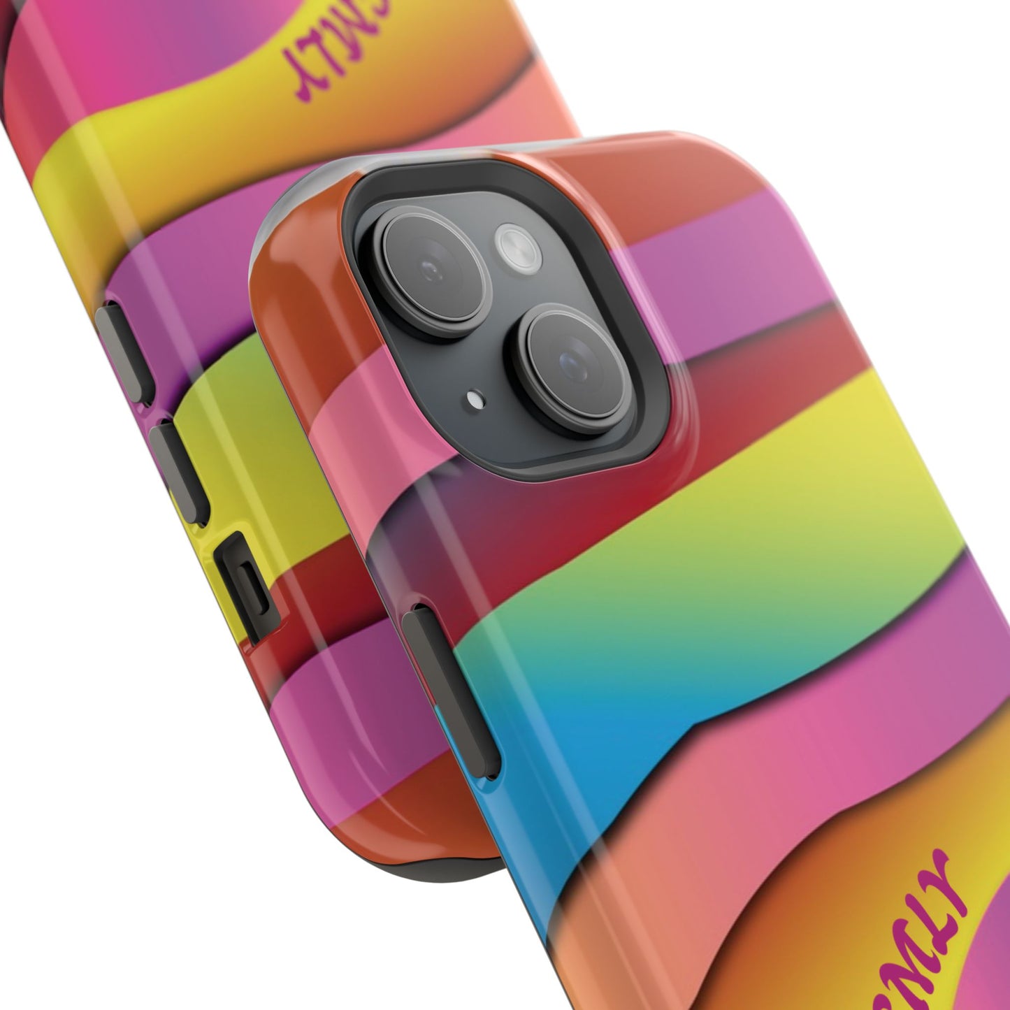 Modern Retro Rainbow Phone Case for "IOS or Apple"