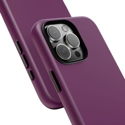 SOLID Amethyst Matte Tough Phone Case for Apple