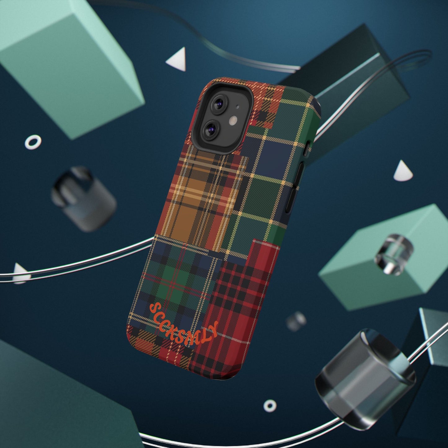 Heritage Hues Patchwork Tough Phone Case for Apple