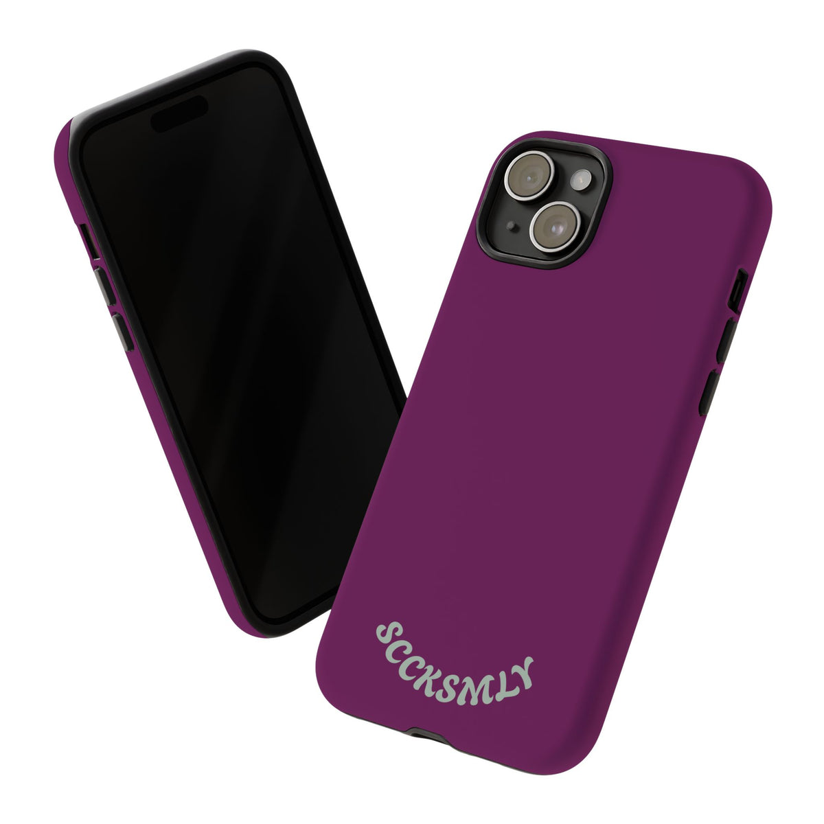 SOLID Amethyst Matte Tough Phone Case for Apple
