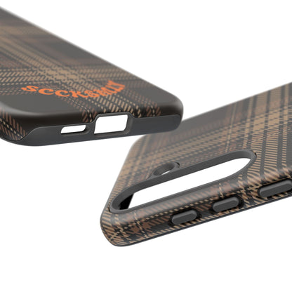 Brown Bread Plaid Tough Phone Case Samsung