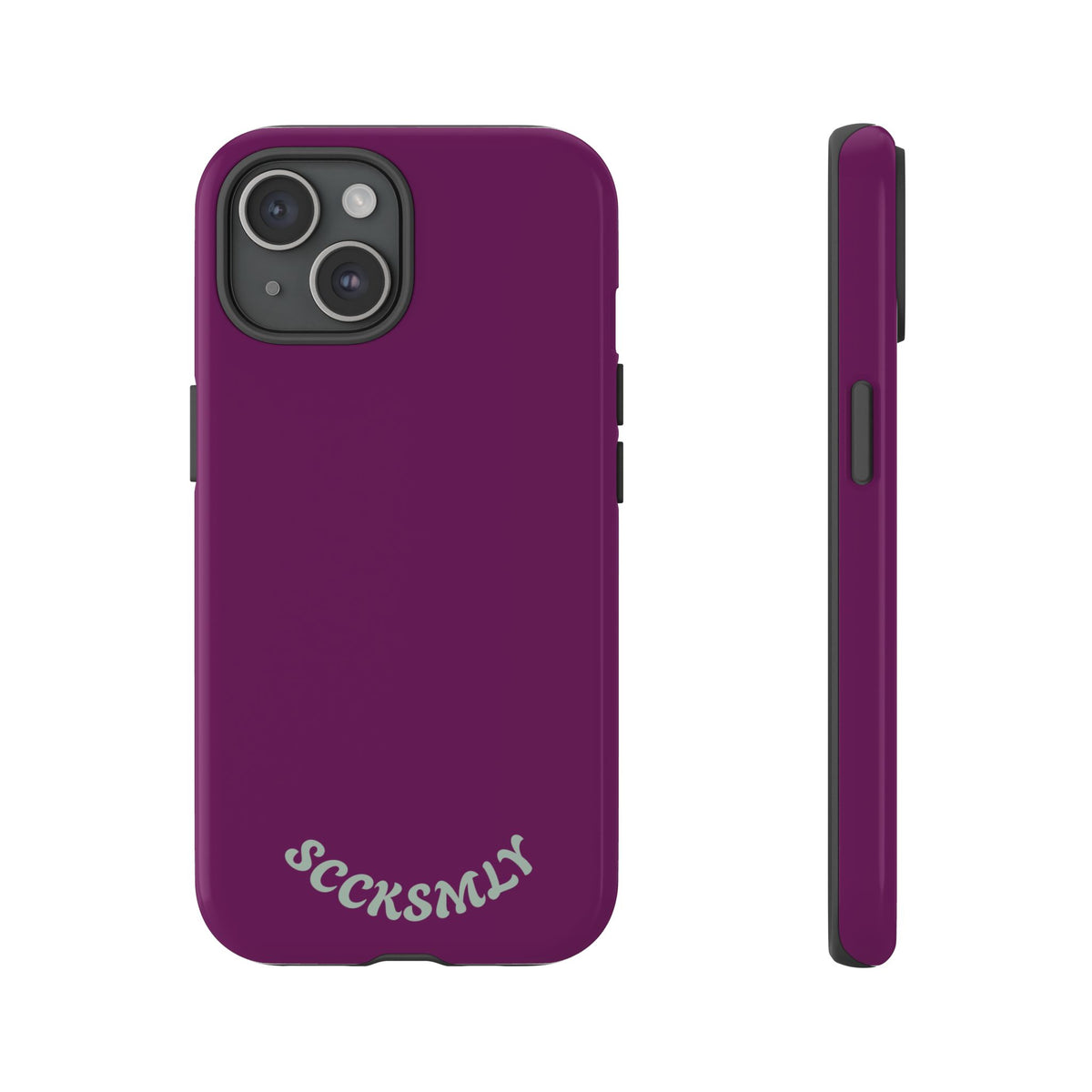 SOLID Amethyst Matte Tough Phone Case for Apple