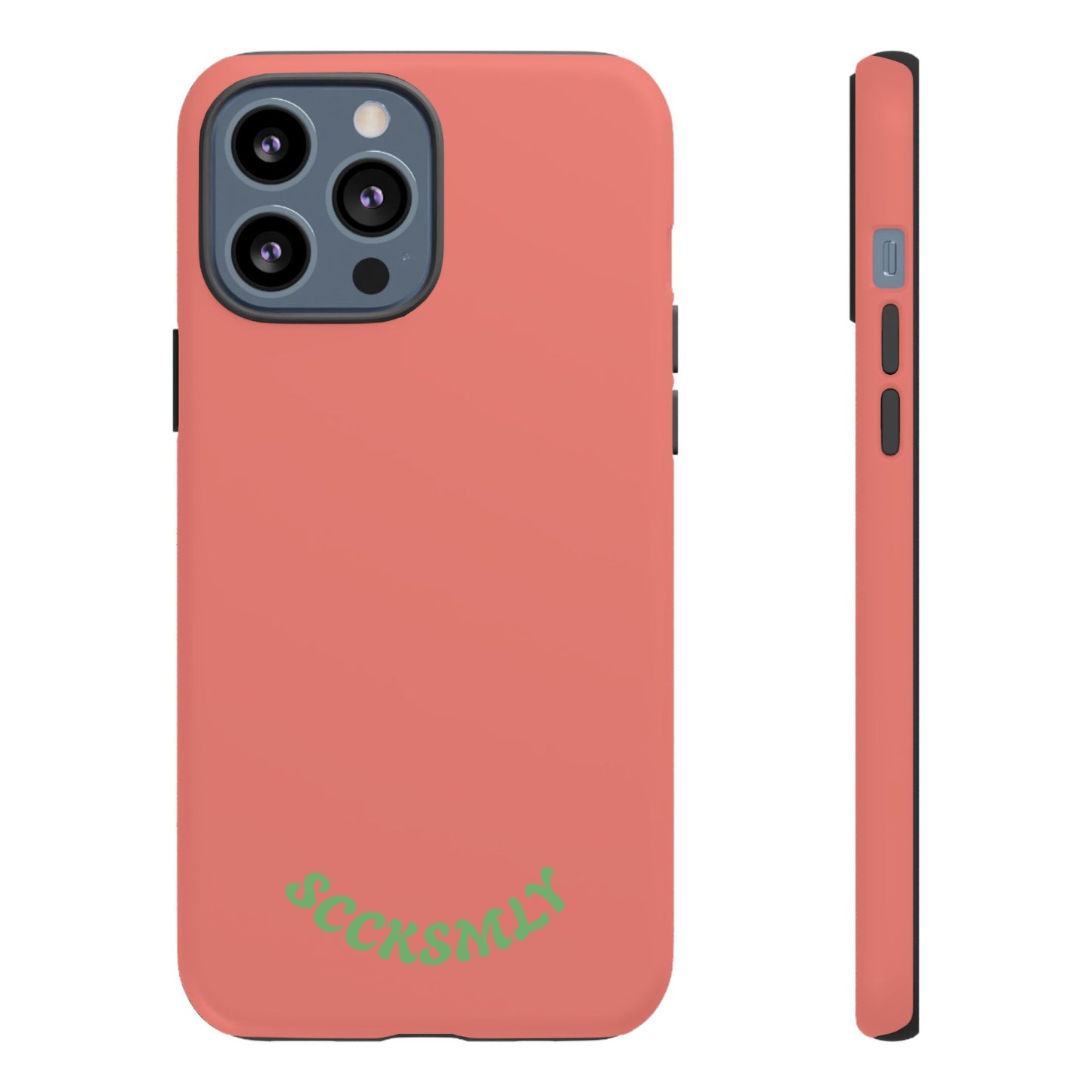 SOLID Guava Melon Wave Tough Phone Case for Apple