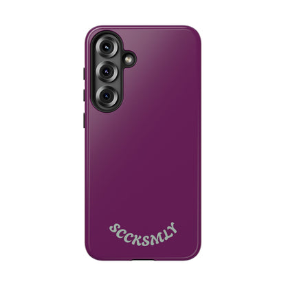SOLID Amethyst Matte Tough Phone Case for Samsung