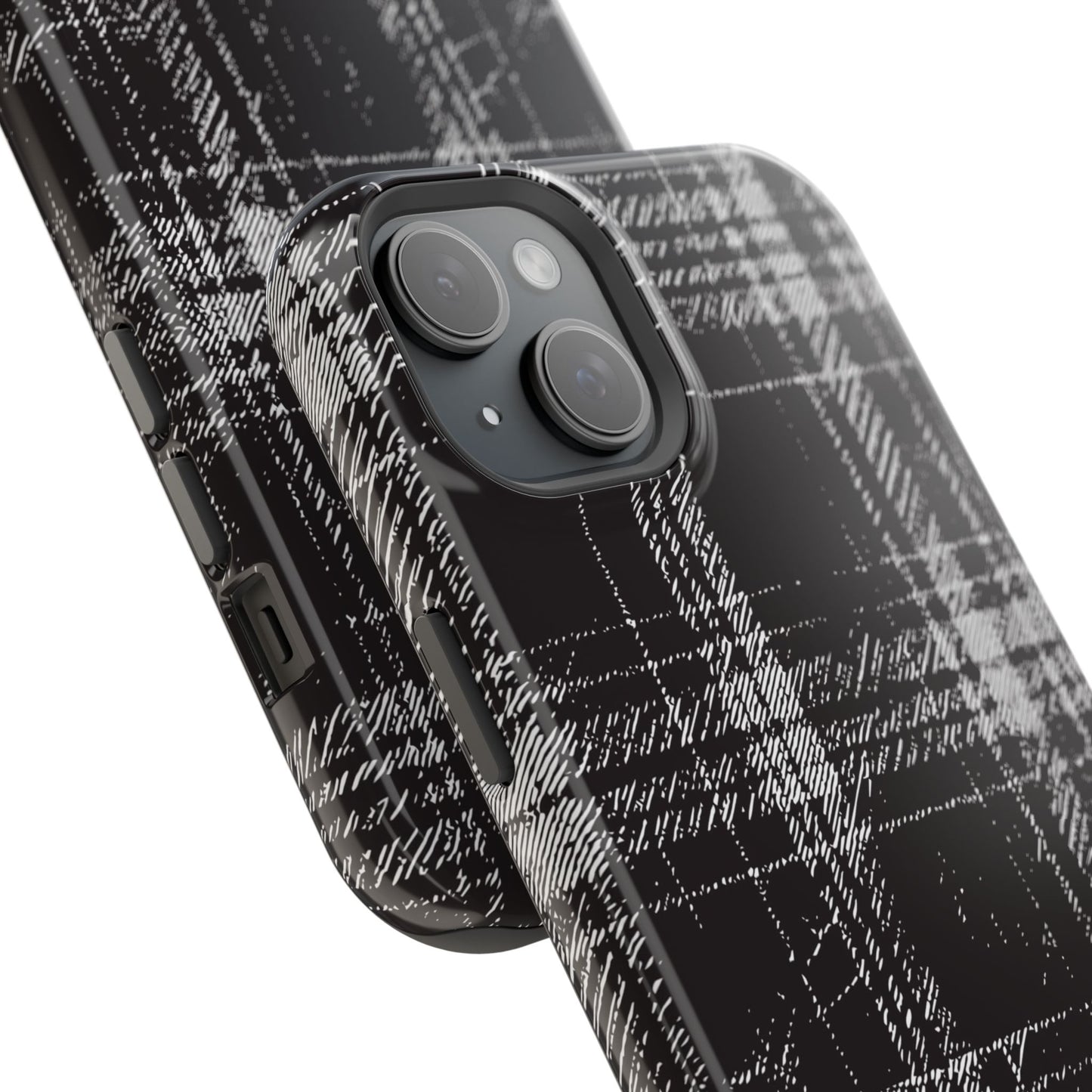 Smoky Grungy Plaid Phone Case for Apple