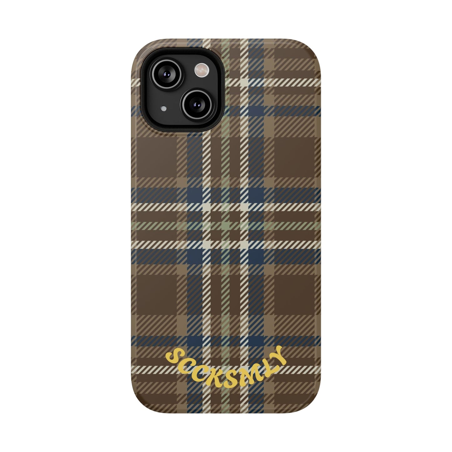 Earth and Sky Plaid Phone Case for Apple