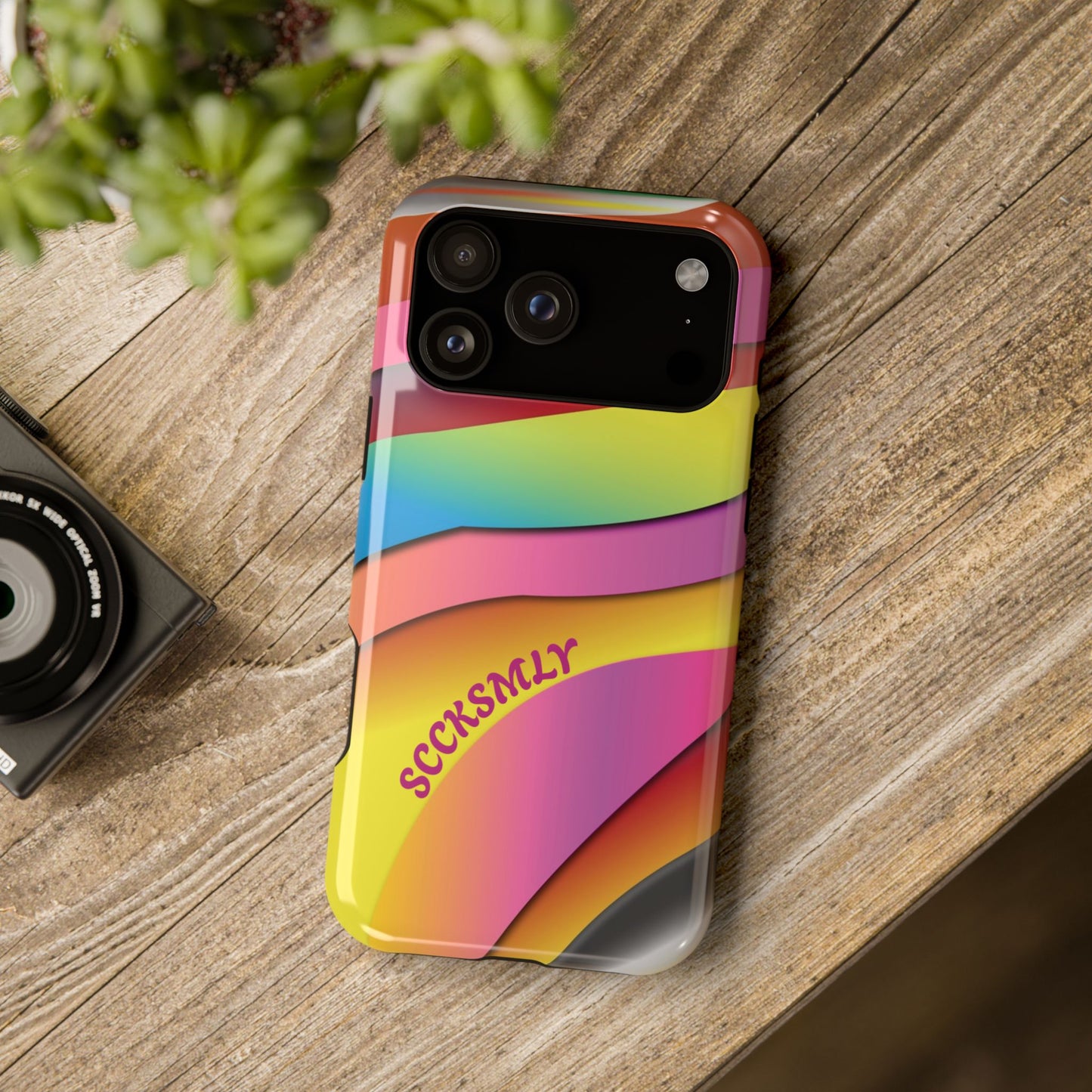 Modern Retro Rainbow Phone Case for Apple