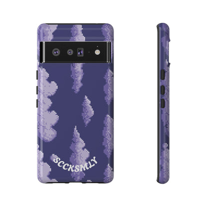 Lilac Pixel Cloud Tough Phone Case for Google Pixel