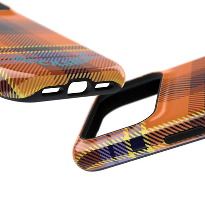 Orange Sickle Plaid  Phone Case for Apple