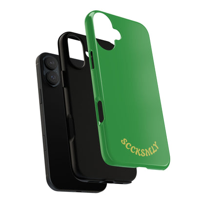 SOLID Green Grin Tough Case for Apple