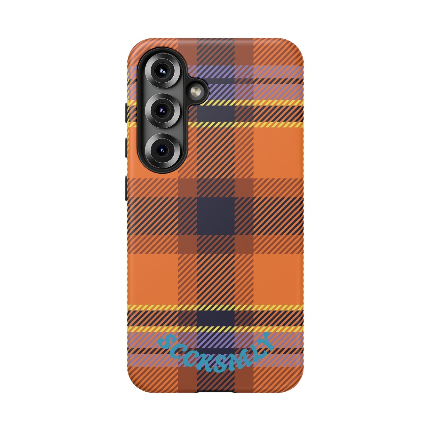 Orange Sickle Plaid Phone Case for Samsung