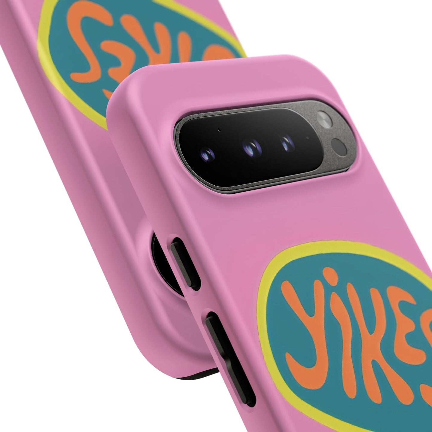 Pink "YIKES" Tough Phone Case for Google Pixel