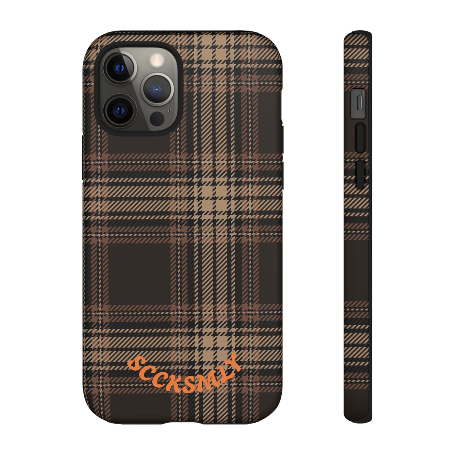 Brown Bread Plaid Tough Phone Case for Apple