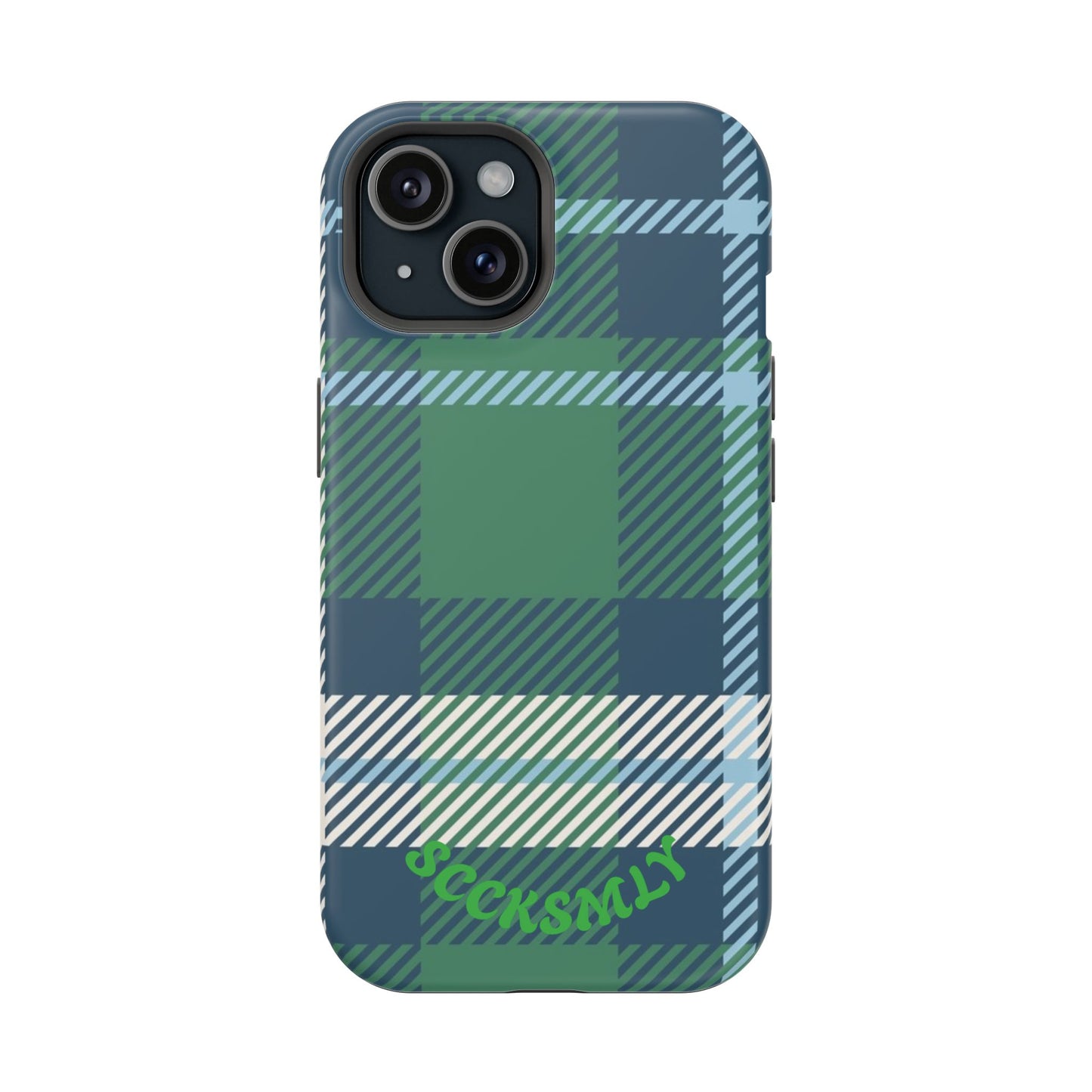 Earth and Sky Plaid Phone Case for Apple