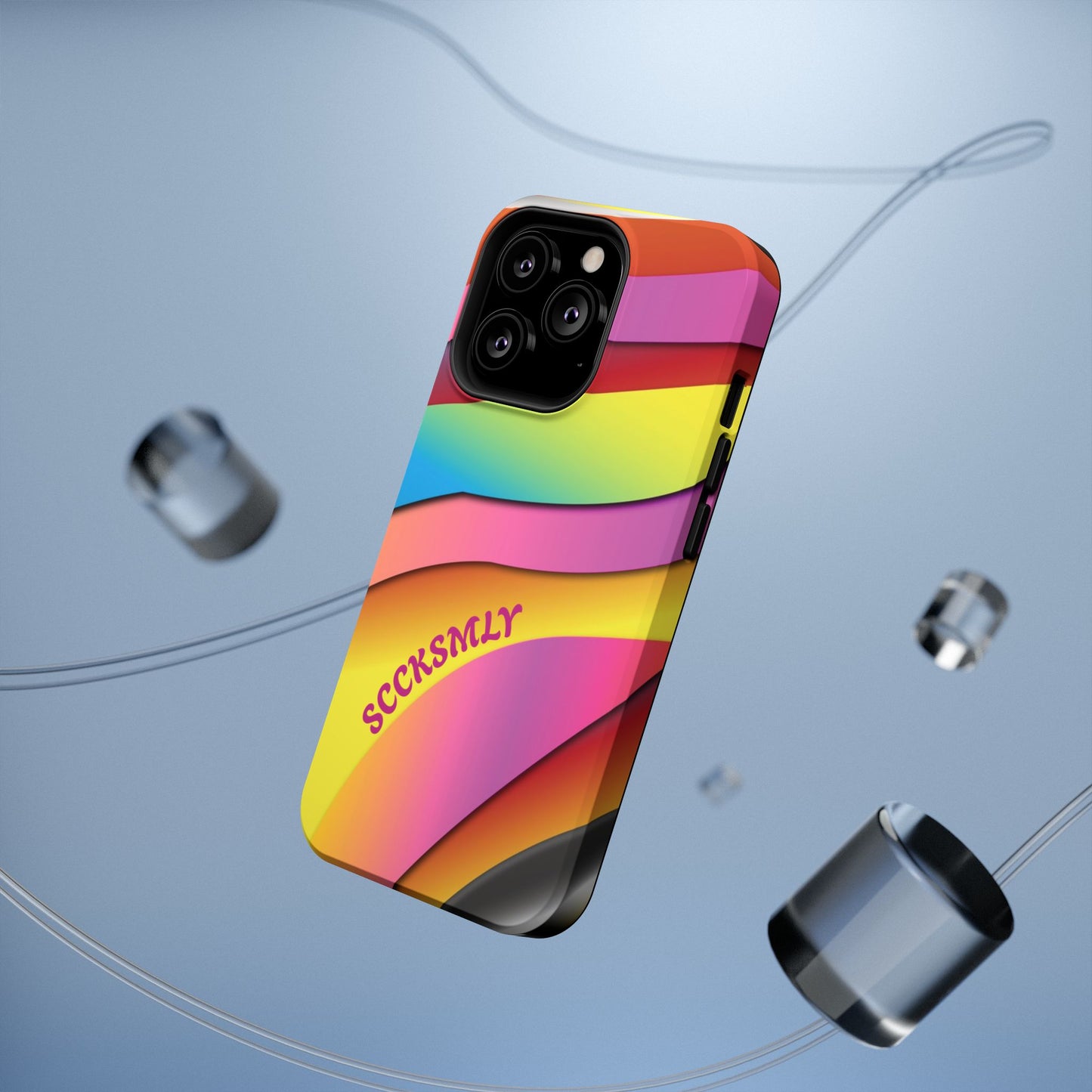 Modern Retro Rainbow Phone Case for Apple