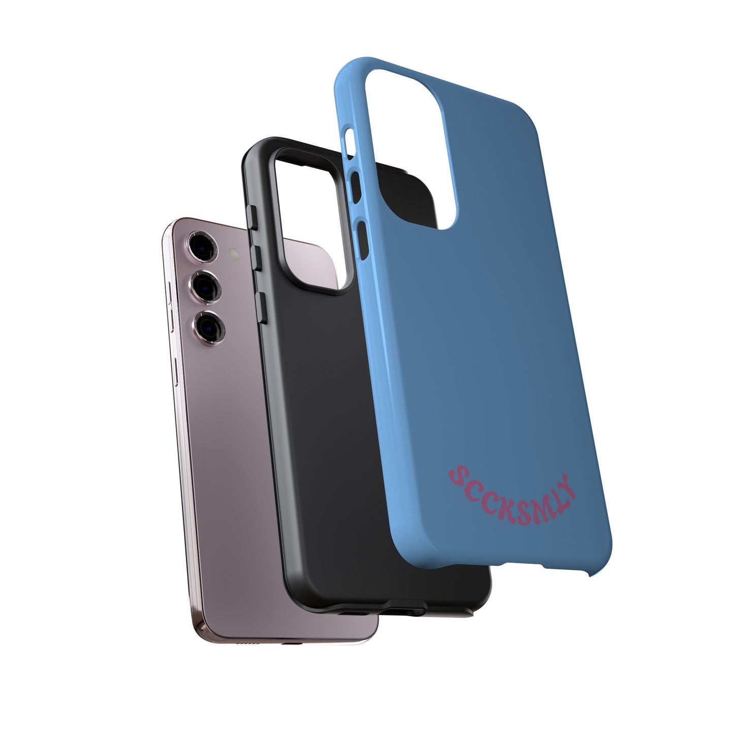 SOLID Blue Candie Tough Case for Samsung