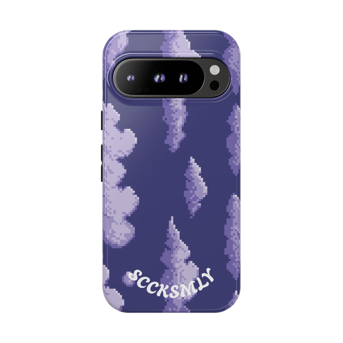 Lilac Pixel Cloud Tough Phone Case for Google Pixel