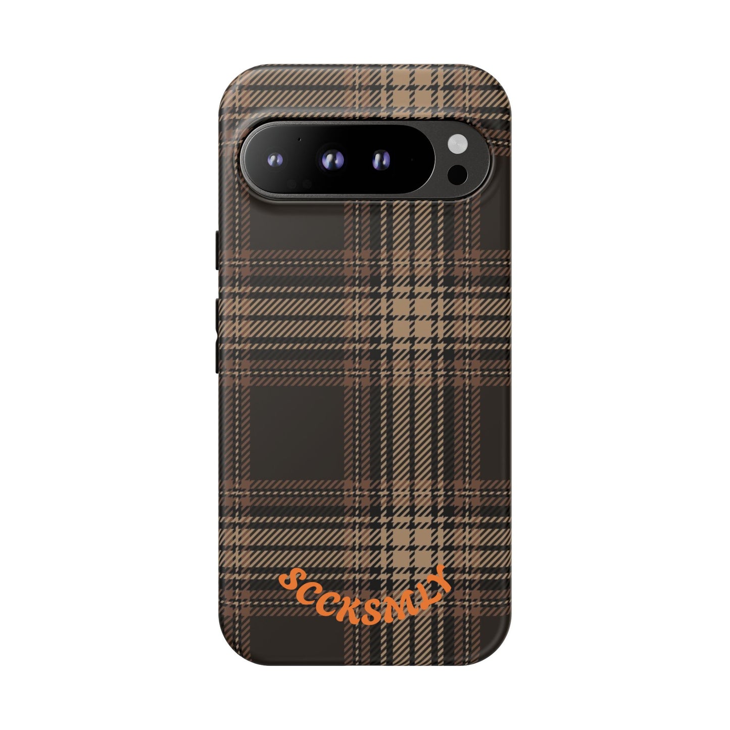 Brown Bread Plaid Tough Phone Case for Google Pixel