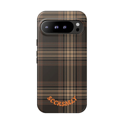 Brown Bread Plaid Tough Phone Case for Google Pixel