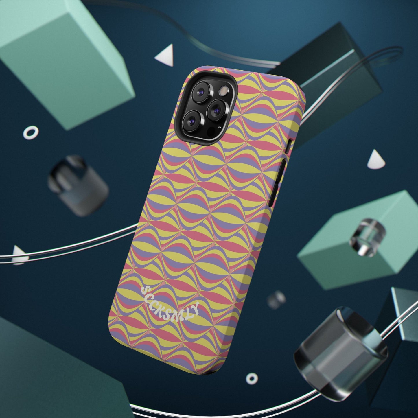 Electric Orbit Tough Phone Case for Apple