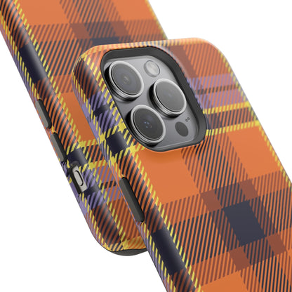 Orange Sickle Plaid  Phone Case for Apple