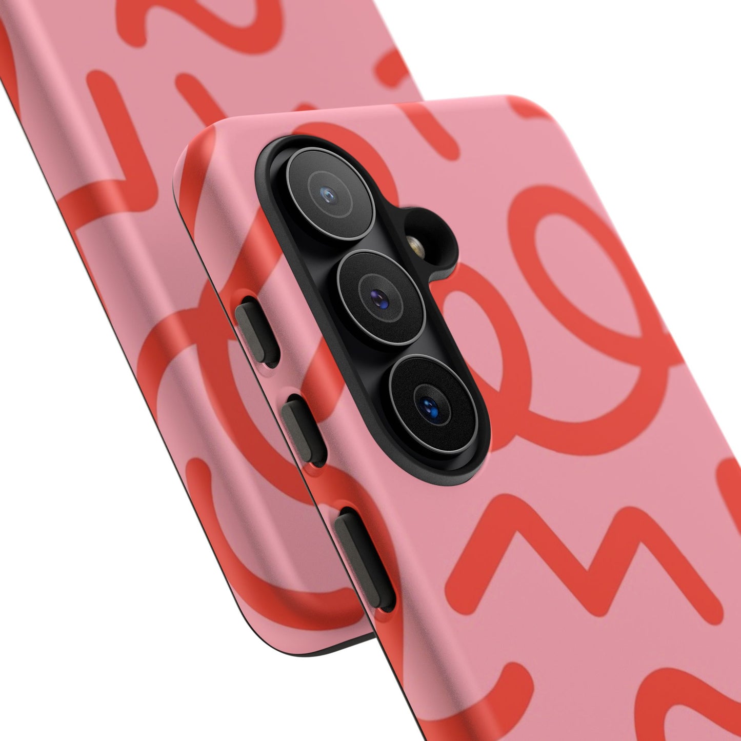 Red Candy Swirls Tough Phone Case for Samsung